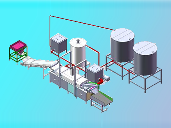 Automatic frying line